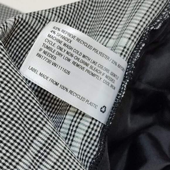 Ava & Viv Plaid Ankle Pant Mid-Rise Comfort Waist Stretch 22W Fitted Hip & Thigh - Picture 11 of 11